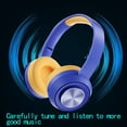 thumbnail image 6 of Noise Canceling Gaming Headset, Hwkond Bluetooth Headphones Over Ear Foldable Wireless And Wired Stereo Headset For Cell Phone PC Soft Earmuff SLight Weight For Prolonged Wearing,Blue, 6 of 9