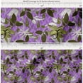 thumbnail image 2 of Soimoi Purple Cotton Poplin Fabric Artistic Leaves Print Fabric by the Yard 42 Inch Wide, 2 of 7