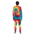 thumbnail image 4 of #FollowMe Matching Christmas Pajamas for Family & Couples  Festive Holiday Sleepwear (Tie Dye Bright Swirl, Mens 2X-Large), 4 of 4