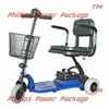 Shoprider - Echo 3 - Portable Travel Scooter - 3-Wheel - Blue - PHILLIPS POWER PACKAGE TM - $500 VALUE