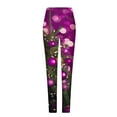 thumbnail image 4 of Rciityk High Waisted Leggings for Women Casual Santa Claus Snowflake Print Tummys Control Yoga Pants Soft Slim Workout Athletic Tights Pants, 4 of 5
