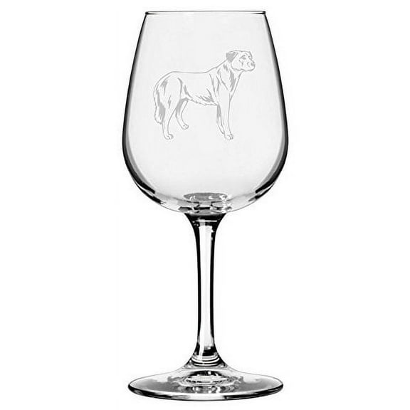 Anatolian Shepherd Dog Themed Etched 12.75oz Libbey Wine Glass