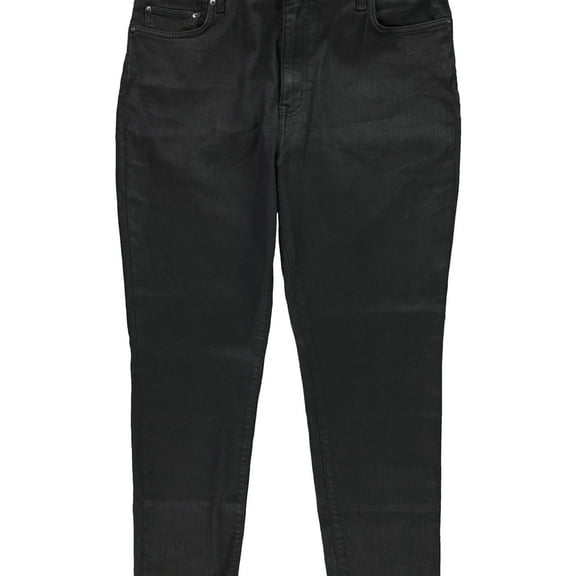 Ralph Lauren Womens Coated Skinny Fit Jeans, Black, 18