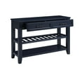 thumbnail image 2 of WEGFTDUOP Retro Pine Wood Console Table with 2 Drawers & Open Shelves - Solid Wood Entryway Table for Living Room and Hallway, 2 of 8