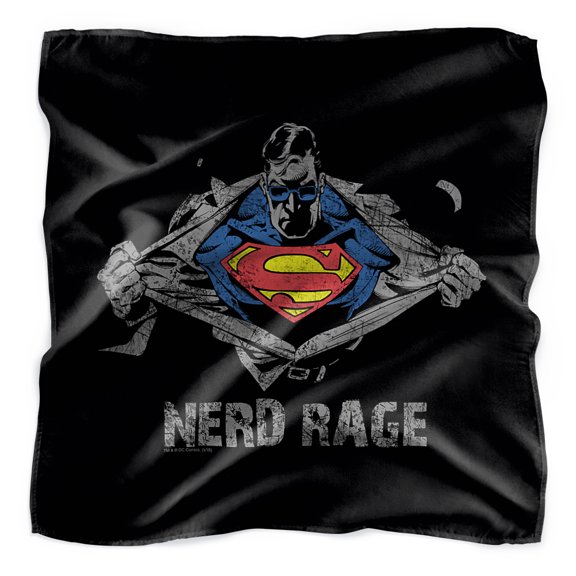 Superman Nerd Rage Bandana (21 in x 21 in)