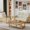 Ivory, variant on Upholstered Natural Rattan Living Room Furniture Set Accent Chair Armchair,Modern Loveseat Slipper Club Chair Guest Reception Couch Comfy Single Sofa Couch for Reading Bedroom-Ivory(1Loveseat+1Chair)