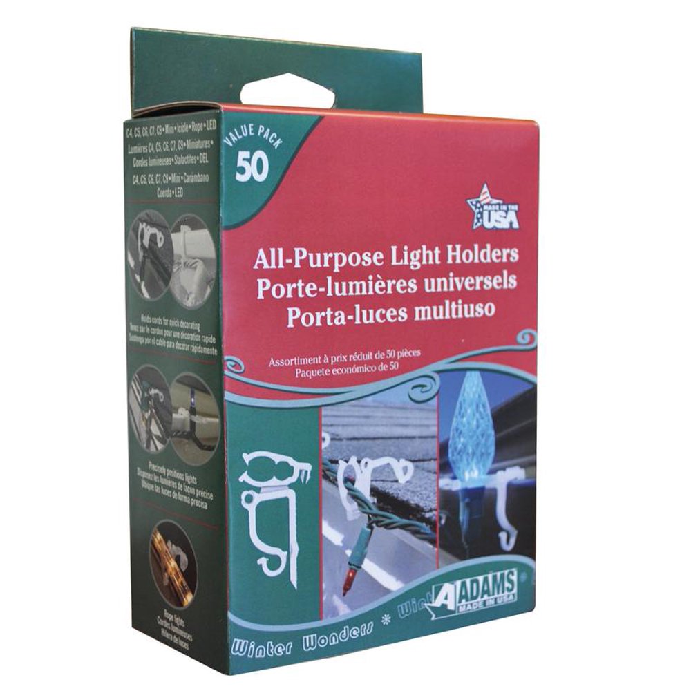 Adams Light Holders, All Purpose, 50 Ct