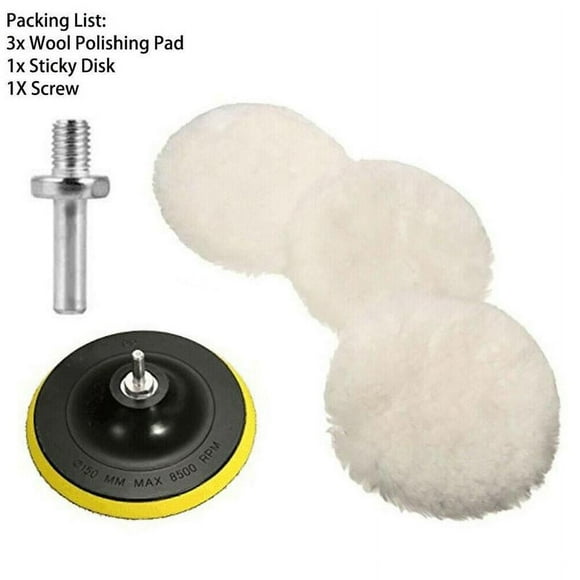 High-Density Self-Adhesive Wool Polishing Disc Paint Wax Wool Wheel Car Beauty Waxing Sponge Wheel Best