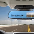 thumbnail image 3 of relayinert 12piece Drive Safe With Love Waterproof Vinyl Car Sticker For Rearview Mirror Safe Driving pink, 3 of 5