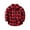 Red, variant on Kids Little Boys Girls Baby Red Plaid Flannel Shirt Jacket Long Sleeve Button Down Flannel Shirt Plaid Tops Girl Boy Clothes