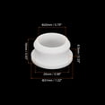thumbnail image 2 of Uxcell 6Pcs Snap Rubber Grommet Plug Mount Dia 25mm ID 20mm Seal Anti-Scratch Electrical Box Cable Pipe White, 2 of 6