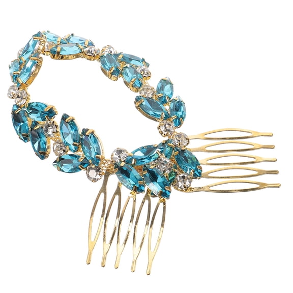 ETHZZLE Rhinestone Bridal Hair Comb Decorative Headdress Accessory 1 Set for Wedding
