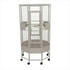 52" Diameter Octagon Parrot Cage, 1" Bar Spacing OCT5252 Black