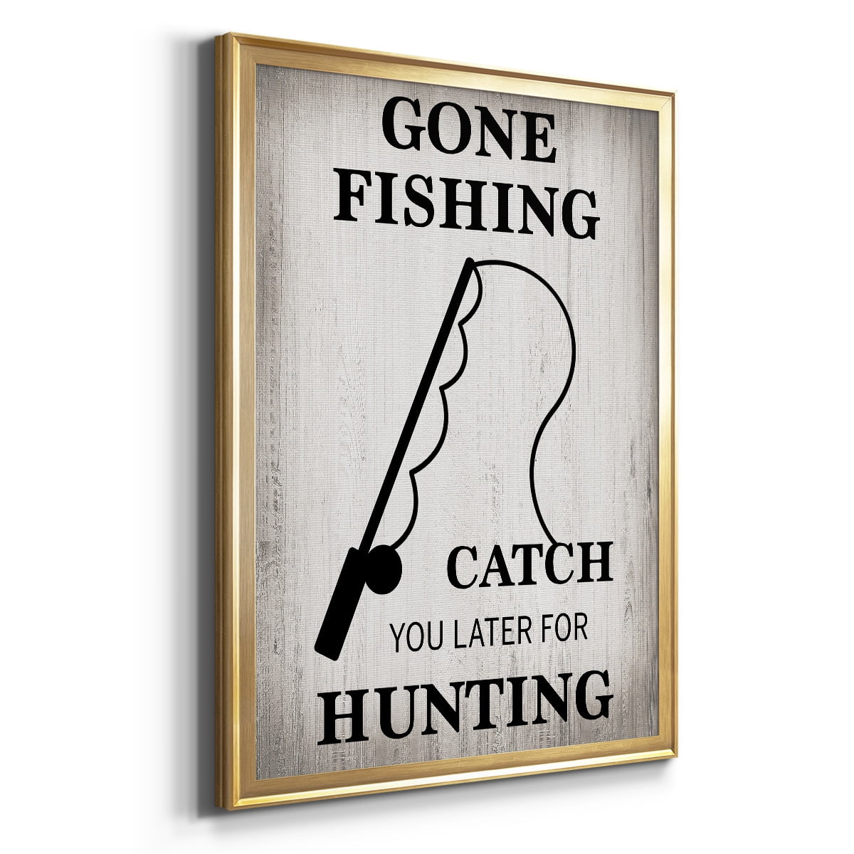 Gone Fishing Premium Classic Framed Print - Ready to Hang