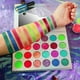 thumbnail image 4 of Paleta de sombras de ojos de 24 colores arcoíris: paleta de sombras de ojos con brillo metálico mate de maquillaje profesional, colores brillantes y vibrantes, juego de cosméticos, 4 of 8