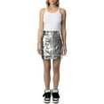 thumbnail image 4 of Zadig & Voltaire womens  John Cuir Metal Leather Skirt, 40, 4 of 7