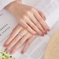 thumbnail image 2 of Full Moissanite Eternity Rings Wedding Band, Lab Created Diamond Promise Ring, 925 Sterling Silver Stackable Ring for Women with GRA Certificate, 2 of 7