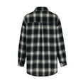 thumbnail image 2 of Fashion Plaid Botton Jackets for Womens 2024 Plus Size Casual Pockets Printed Long Sleeve Tops Jacket Plaid Coat, 2 of 5