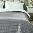 thumbnail image 5 of Cozy Tyme Colette Flannel Reversible Jacquard Throw - Super Soft Solid Color 60"x 70" Dark Grey, 5 of 11