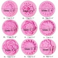 thumbnail image 4 of 9 Pack Flowers Fondant Molds Silicone Flowers Molds for Cupcake Dessert Chocolate Jelly Cookie Decor, Jewelry, Pastry, Handmade Soap Mould Candy Making, 4 of 6