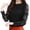 Black, variant on Vedolay Long Sleeve Blouses for Women Fall V Neck Sweatshirt for Women Orange,M