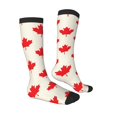 thumbnail image 3 of Bingfone Compression Socks For Women And Men Long Socks For Running Athletic Cycling Nurse-Happy Canada Day, 3 of 9