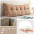thumbnail image 5 of ANMINY Headboard Pillow, Teddy Velvet Fabric, Bed Rest Reading Pillow, Removable & Washable Cover, Daybed Wedge Pillow for Twin Beds, 5 of 9