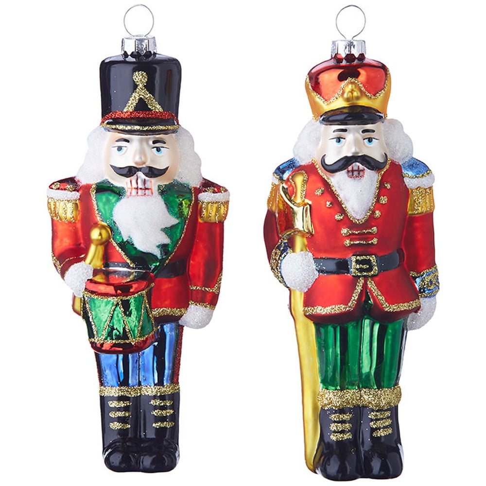 Raz Imports Nutcracker Traditions 6.75" Nutcracker Ornament, Asst of 2