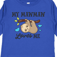 thumbnail image 4 of Inktastic My Mawmaw Loves Me with Sloth and Hearts Boys or Girls Long Sleeve Toddler T-Shirt, 4 of 5