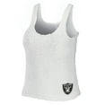 thumbnail image 2 of Women's WEAR by Erin Andrews Cream Las Vegas Raiders Cozy Scoop Neck Tank Top & Pants Sleep Set, 2 of 5
