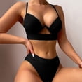 thumbnail image 5 of Lovzfmll Bikini Set for Women, Plus Size Leaf Print Longline Top with Skirted Shorts, Conservative Bathing Suit for Beach, 5 of 9