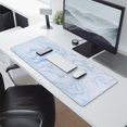 thumbnail image 2 of Blue Marble LinesLine Theme&nbsp;mouse Padswaterproofno Slip&nbsp;for Office Home Work GamingmousematRubber Base Mousepad with Stitched Edges 31.5x11.8inches, 2 of 7