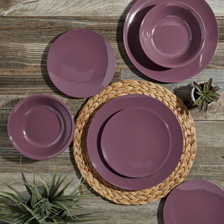 Dinnerware purple sales