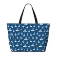 thumbnail image 2 of Honeii Cartoon Geese With Xmas for Tote Bag with Adjustable Strap,Beach Bag, Waterproof Sandproof Beach Tote Bag, Large Capacity Foldable Beach Bags, 2 of 7