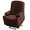 Brown, variant on Rich Velvet Recliner Slipcover - 1 Piece Stretch Cover for Power Lift Chairs with Side Pocket, Soft Thick Furniture Protector Fits Standard/Large Electric Recliners (Brown)