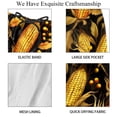 thumbnail image 4 of luoweisi Men's Beach Shorts Quick Dry Swim Trunks with Mesh Lining Thanksgiving Corn L, 4 of 5