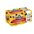 thumbnail image 2 of (2 pack) 6 pack Pearls Ripe Pitted Large Black Olives, 6 oz Can. No Artificial Colors. Major Allergens Not Contained., 2 of 20
