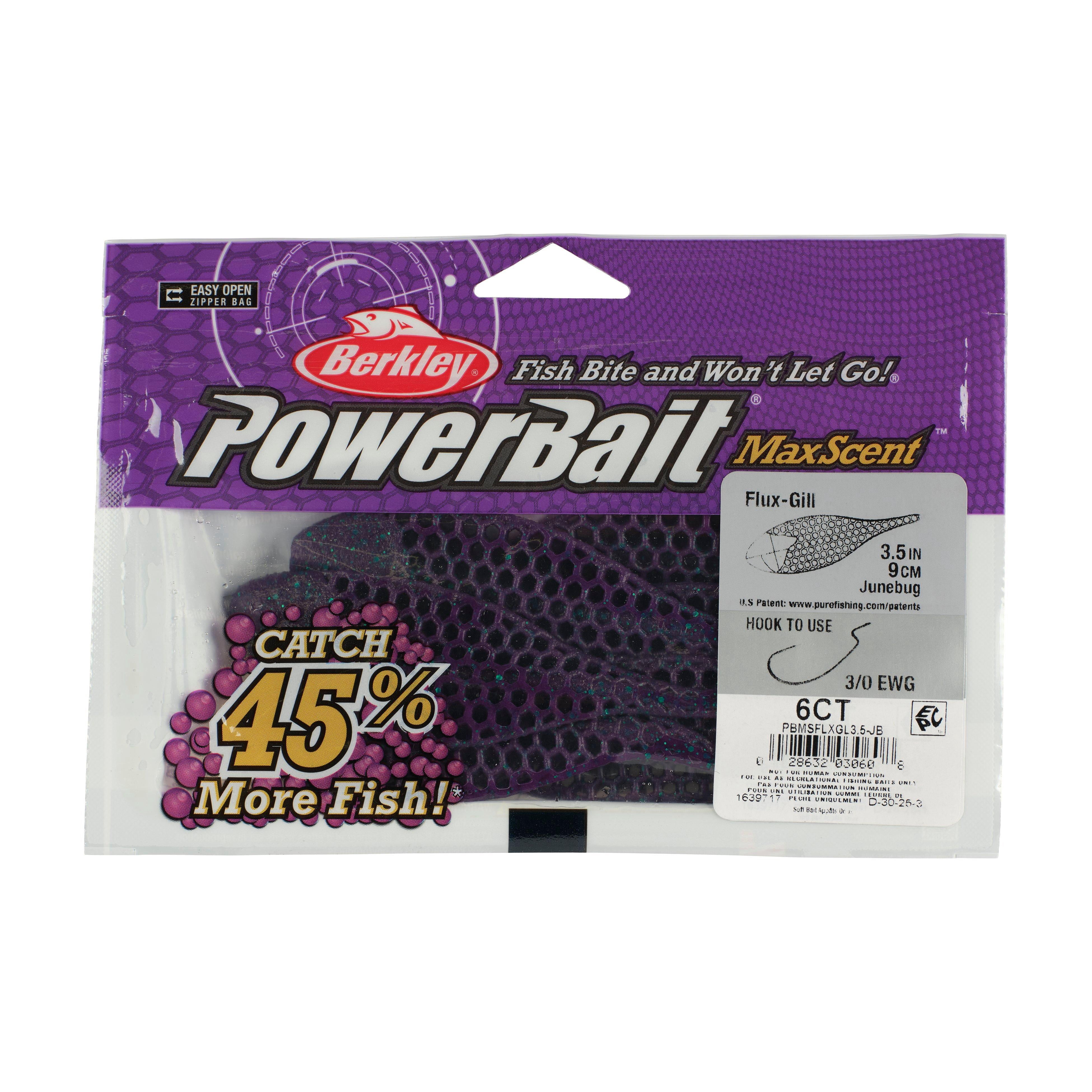 Berkley PowerBait® MaxScent Flux-Gill, 3.5 in, June Bug
