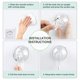 thumbnail image 5 of Ganchos de ventosa grandes transparentes reutilizables para trabajo pesado, ganchos fuertes para baño, vidrio y todas las superficies lisas en el interior (paquete de 2), 5 of 5