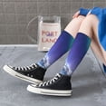 thumbnail image 3 of Lsque Night At Lake Aurora 1 Printed Crew Socks Men's Women's LightWeight Thin Casual Calf Socks ,Knee High Socks,Cotton Socks, 3 of 9