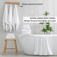 thumbnail image 2 of Green Essen 8 Pieces Oversized Bath Towel Sets 700 GSM Soft Shower Towels 35 x 70 Inches Quick Dry Bath Sheets Highly Absorbent Bath Towel Clearance for Bathroom Spa Hotel Gym(White), 2 of 9