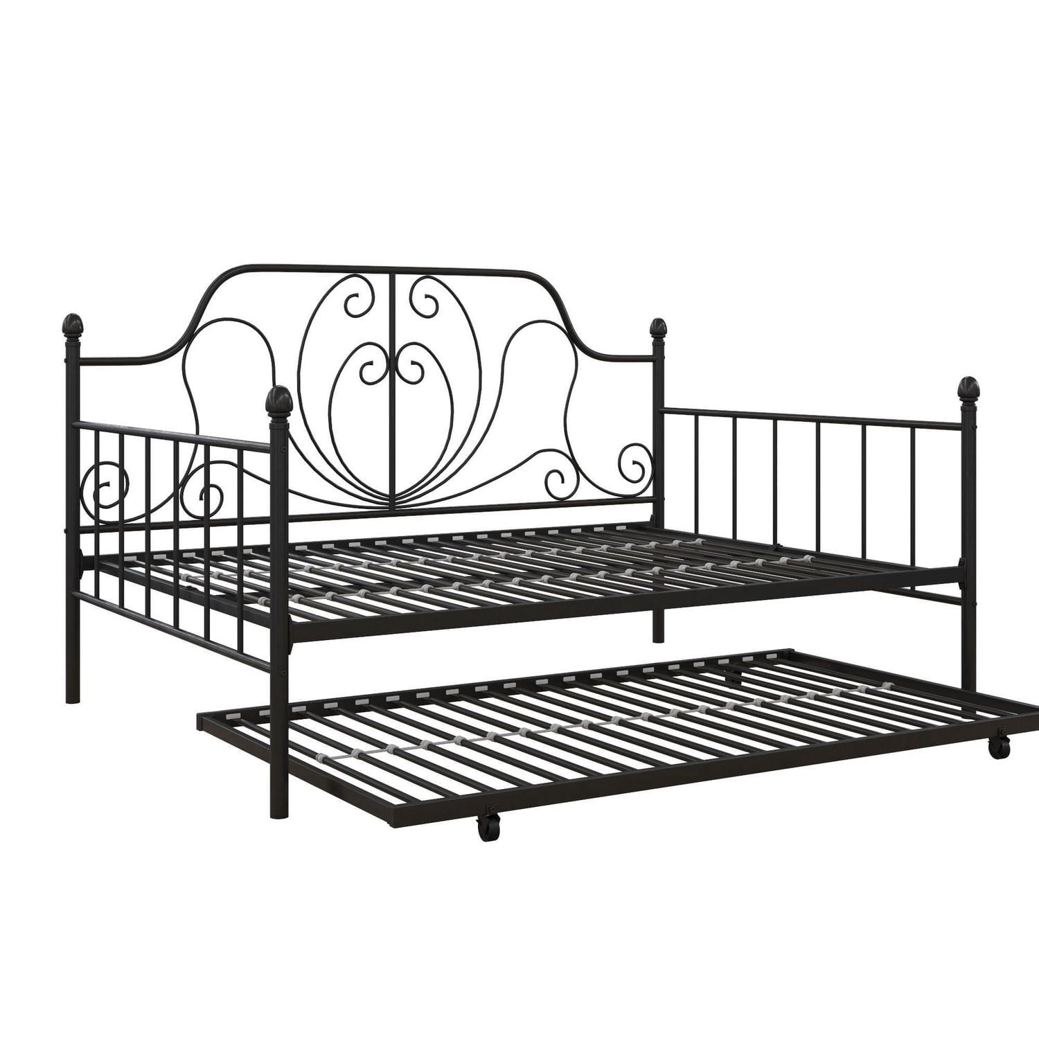 DHP Ivorie Metal Daybed with Trundle