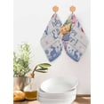 thumbnail image 2 of Happy Easter Kitchen Dish Towels for Drying Dishes Set of 2, Colorful Eggs Spring Tulips Flowers Farm Wooden Waffle Weave Microfiber Hand Tea Bathroom Towels Quick Dry & Absorbent Towel 12x12, 2 of 7