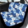 thumbnail image 3 of Uorisanigo Hibiscus Print 14 Pack Auto Seat Cover Sets Car Steering Wheel Cover and Cars Headrest Cover Center Console Cover and Water Cup Coaster Stretch Polyester Fabric Cover for Car SUV, 3 of 6