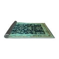 thumbnail image 2 of Ahgly Company Indoor Square Oriental Light Blue Industrial Area Rugs, 7' Square, 2 of 4