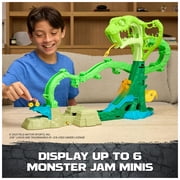 Monster Jam Mini Jams, Cobra’s Crazy Escape Playset with 2 Monster Trucks