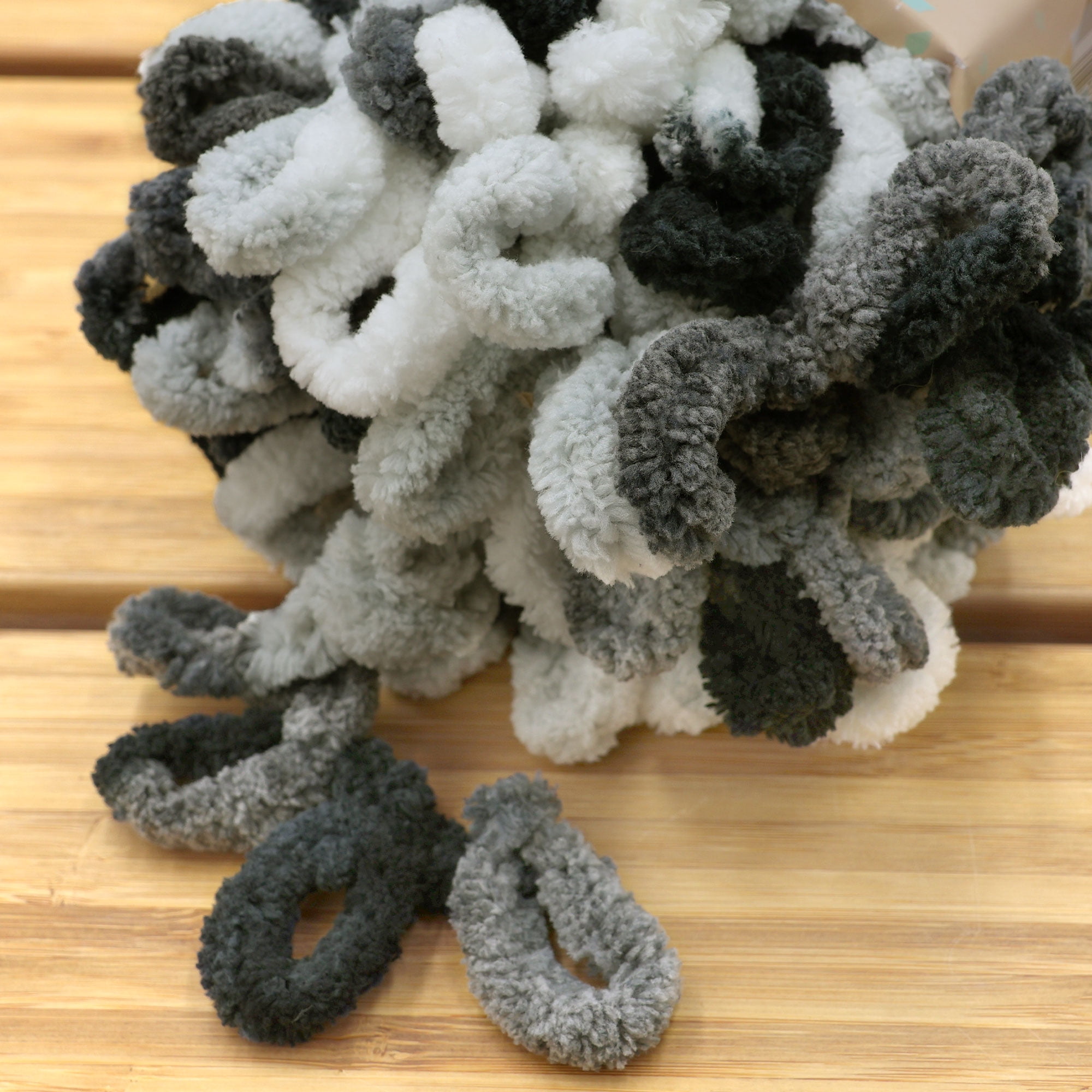 JubileeYarn Fun Finger Loops Yarn - 100g/Skein Jumbo Polyester - Nemesis - 3 Skeins