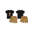 thumbnail image 2 of vera natura 2Pcs Baby Boy Birthday Outfits Short Sleeve Crown Print T-Shirt + Shorts Set Infant Clothes, 2 of 8