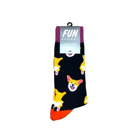FUN Socks Men's Cotton Crew Socks