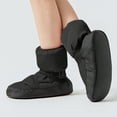 thumbnail image 3 of Owordtank Girls Dance Shoes Ballet Boots, Soft Sole Thickened Warming Up Dance Boots with Adjustable Strap, 3 of 5